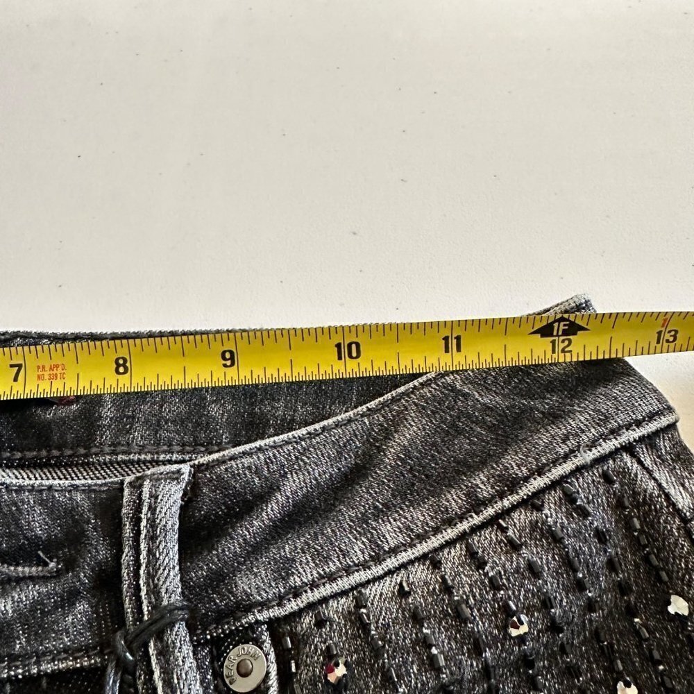 Dear John Denim Women's Olivia High Rise Skinny Jeans Cobble Size 25 With Sequin - Picture 5 of 10